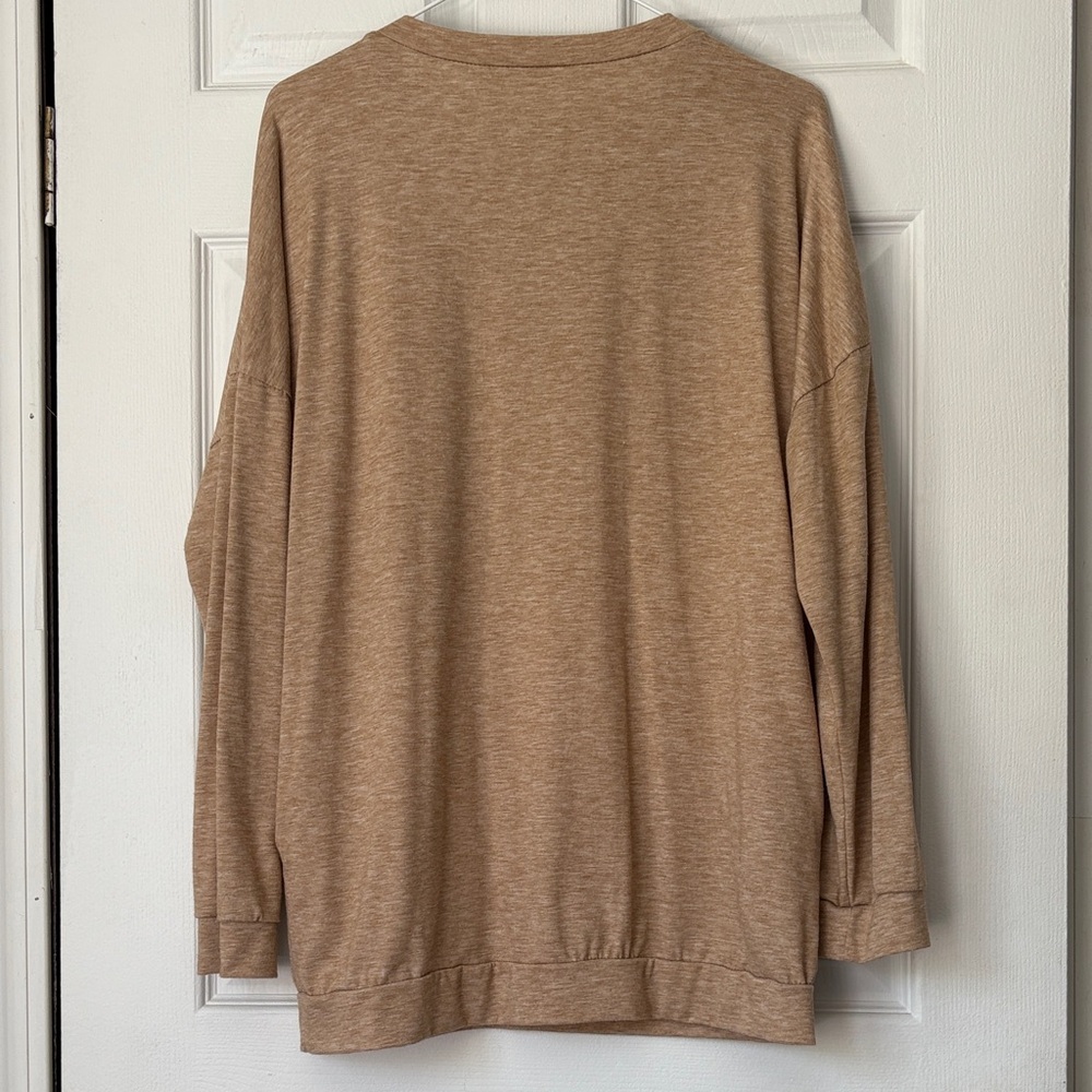 SHEIN Brown 'Mom Mode' Long Sleeve Tee - Picture 4 of 4